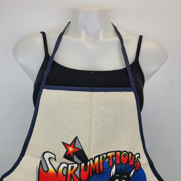 Vintage 1980 Warner Bros. Looney Tunes Sylvester Cat Scrumptious Apron - Picture 2 of 13